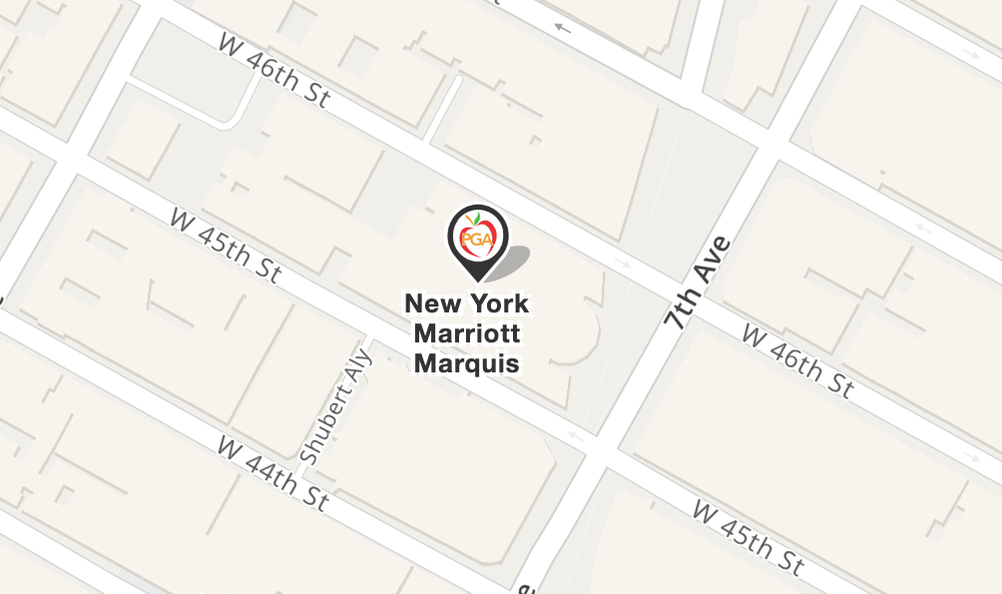 Map of New York Marriott Marquis